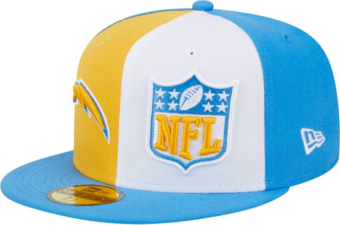 New Era Men's Los Angeles Chargers 2023 Sideline Pinwheel 59Fifty Fitted Hat
