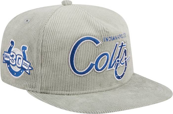 New Era Men's Indianapolis Colts Golfer Cord Grey Adjustable Snapback Hat