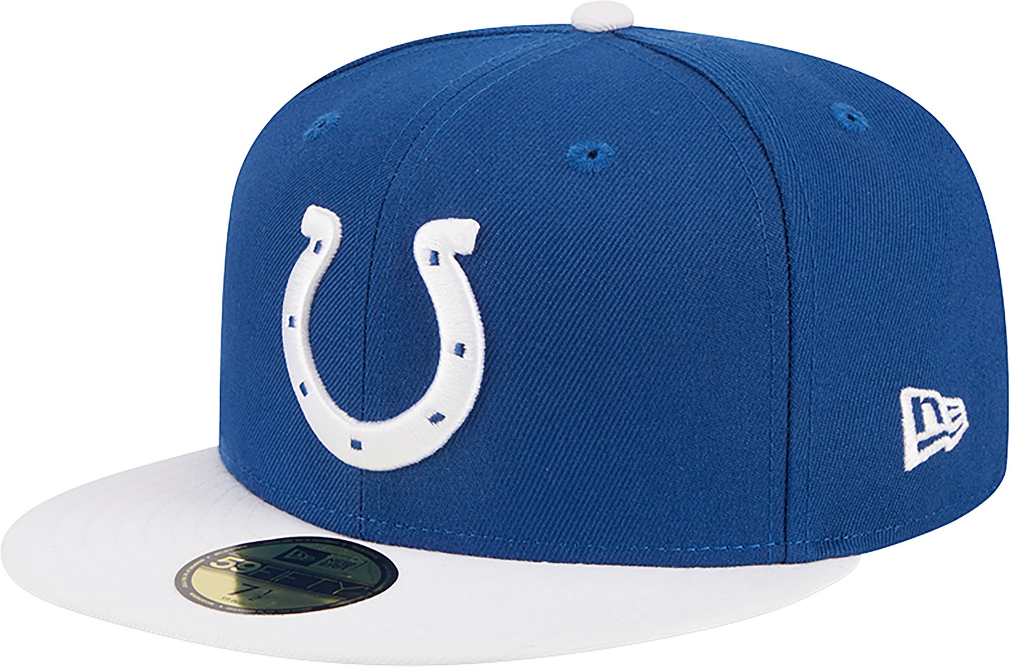 NEW ERA MEN'S INDIANAPOLIS COLTS HIDDEN TEAM COLOR 59FITY FITTED HAT INTERNATIONAL SHIPPING