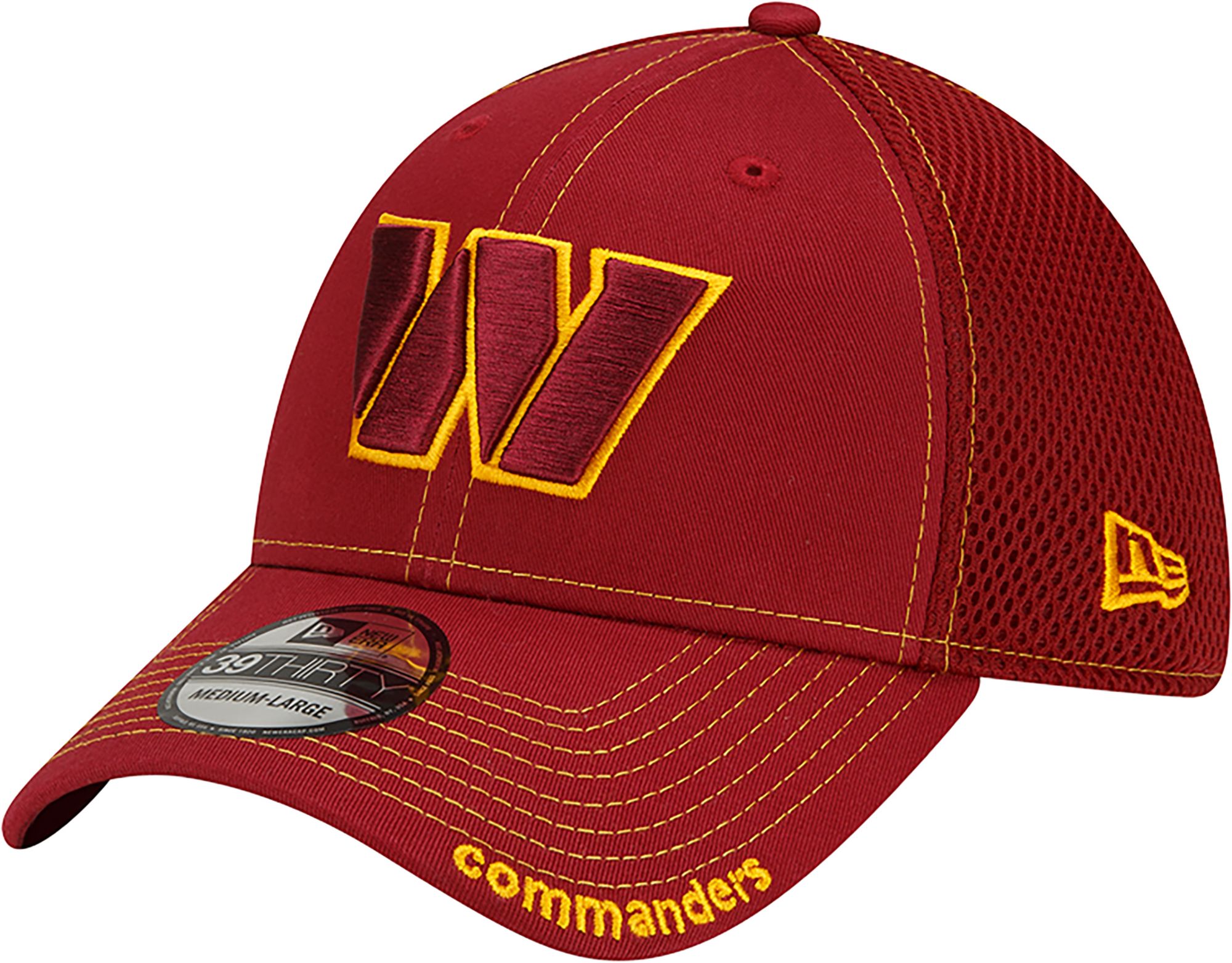 New Era Men's Washington Commanders Neo Red 39Thirty Stretch Fit Hat product image