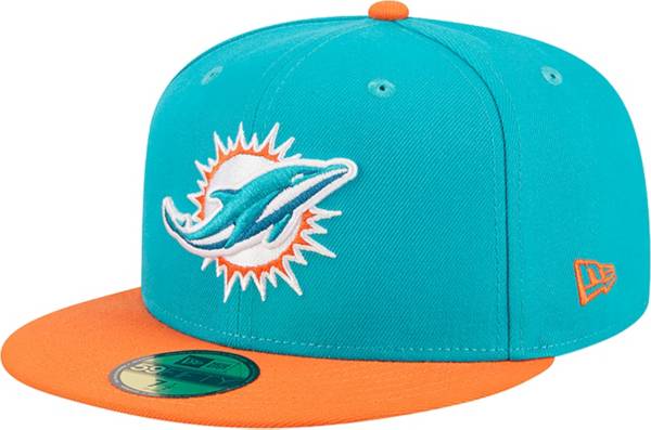 New Era Men's Miami Dolphins Hidden Team Color 59Fity Fitted Hat