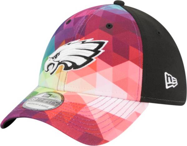 Men's New Era White/Black Philadelphia Eagles 2022 NFL Crucial Catch  39THIRTY Coaches Flex Hat