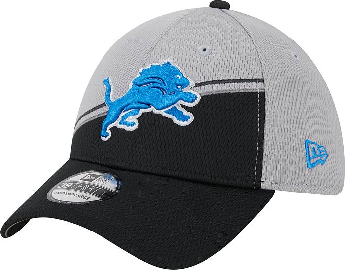 Men's New Era Gray/Blue Detroit Lions 2023 Sideline 59FIFTY Fitted Hat