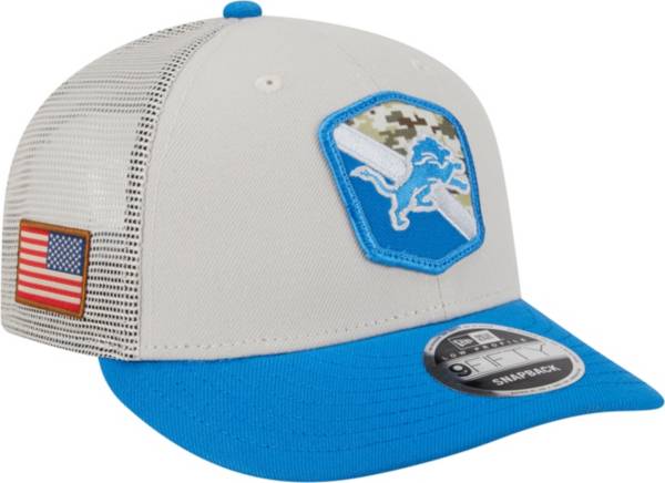 '47 Men's Detroit Lions Logo Blue Adjustable Trucker Hat