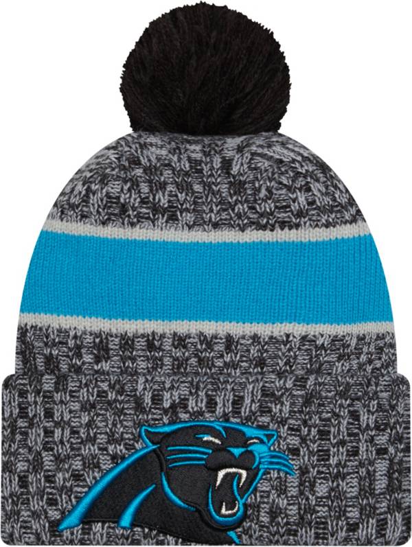 New Era Men's Carolina Panthers 2023 Sideline Bright Blue Sport Knit Beanie product image