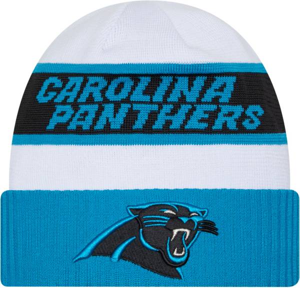 New Era Men's Carolina Panthers 2023 Sideline White Tech Knit Beanie product image