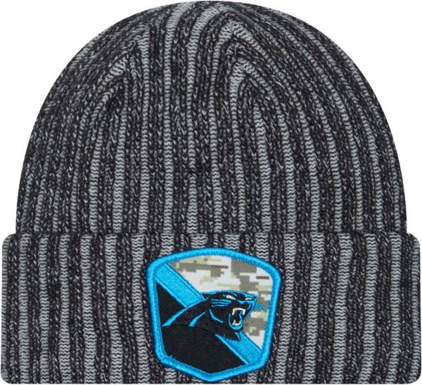 New Era / Men's Carolina Panthers Salute to Service 39Thirty Black Stretch  Fit Hat