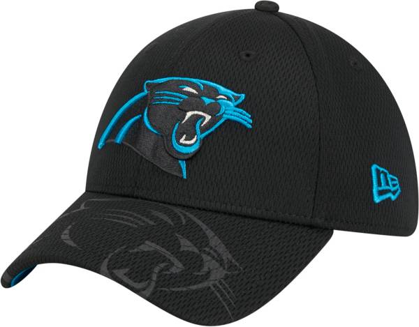 New Era Men's Carolina Panthers Top Visor 39Thirty Black Stretch Fit Hat product image