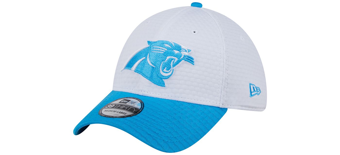 New Era Men s Carolina Panthers 2024 Training Camp 39Thirty White Stretch Fit Hat Dick s Sporting Goods