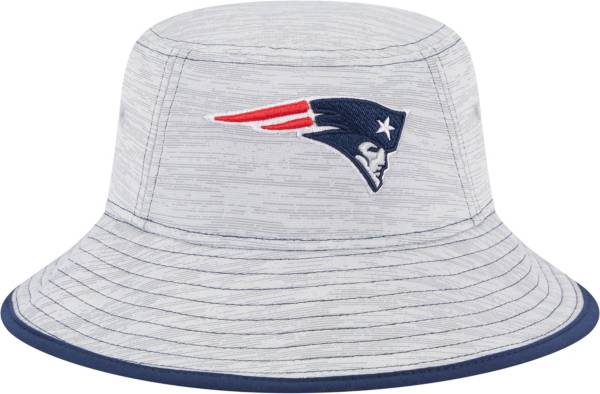 New Era Men's New England Patriots Game Adjustable Grey Bucket Hat product image