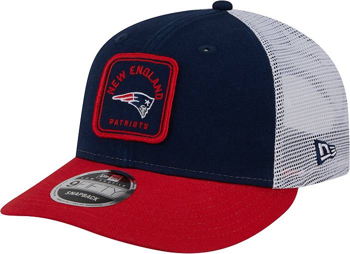 Men's New Era Navy/Red NFL 2023 Sideline Low Profile 9FIFTY Snapback Hat