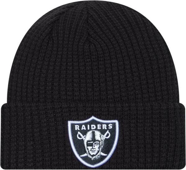 New Era NFL Sport Knit Cap Beanie - Oakland Raiders Black