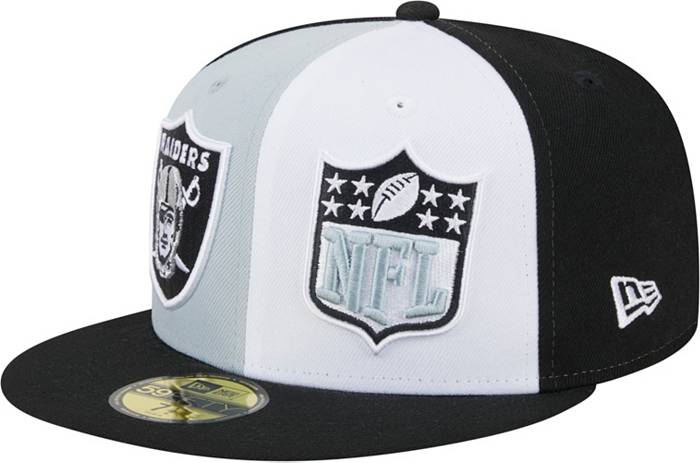 New Era Men's Las Vegas Raiders 2023 Sideline Pinwheel 59Fifty Fitted Hat