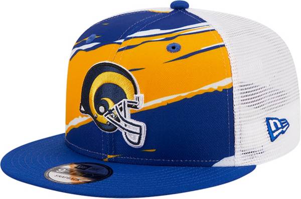 Men's New Era Black Los Angeles Rams Team Logo Color Dim 59FIFTY Fitted Hat