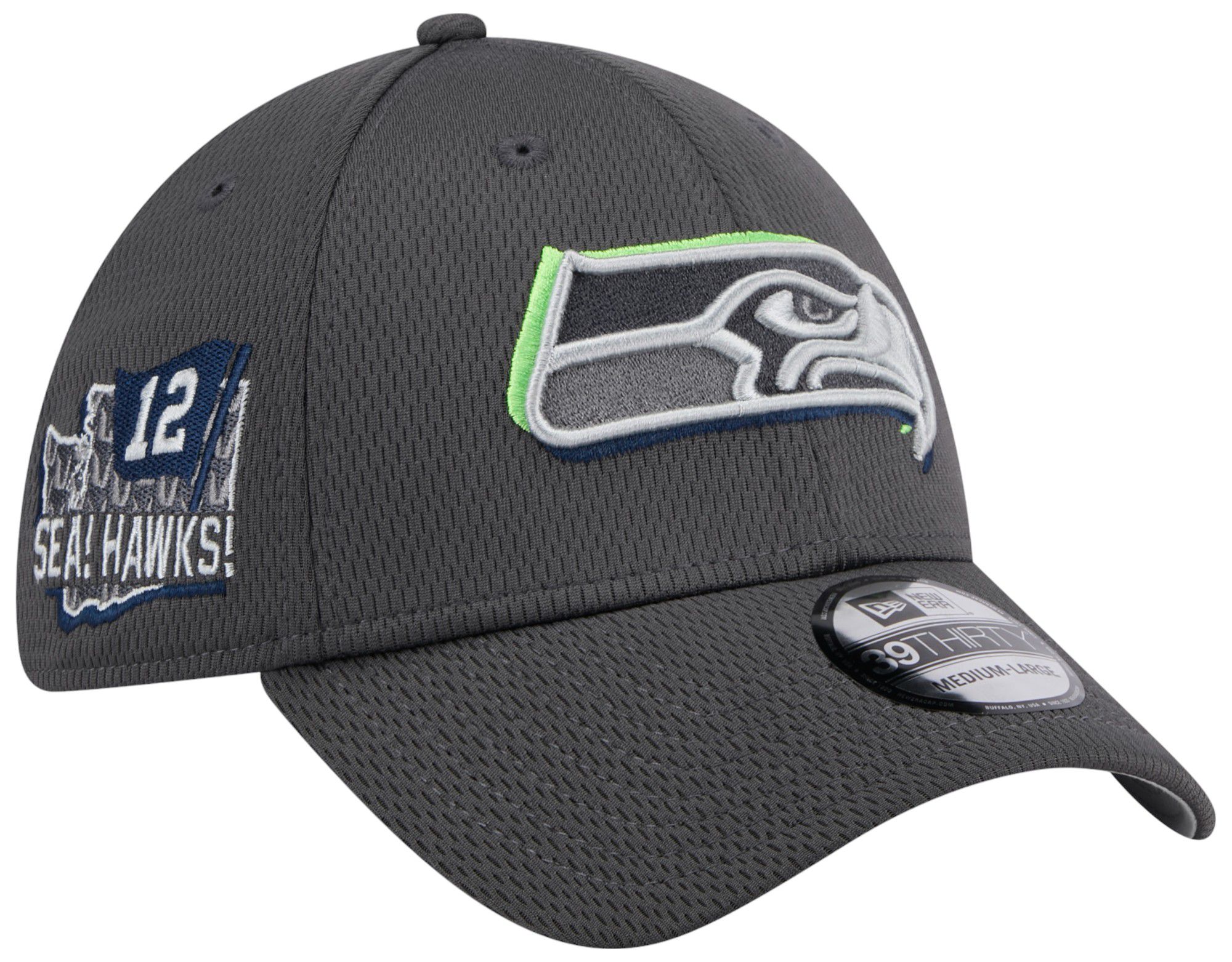 New Era Men's Seattle Seahawks 2024 NFL Draft Graphite 39Thirty Stretch Fit  Hat | Dick's Sporting Goods