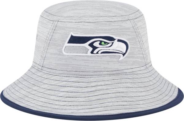 New Era Men's Seattle Seahawks Game Adjustable Grey Bucket Hat