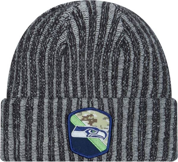 New Era Men's Seattle Seahawks 2023 Salute to Service Black Knit Beanie product image