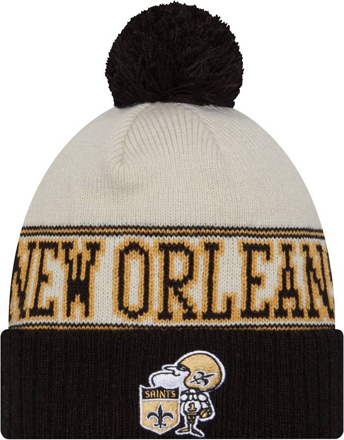 New Era Men's New Orleans Saints 2023 Sideline Historic Black Knit Hat
