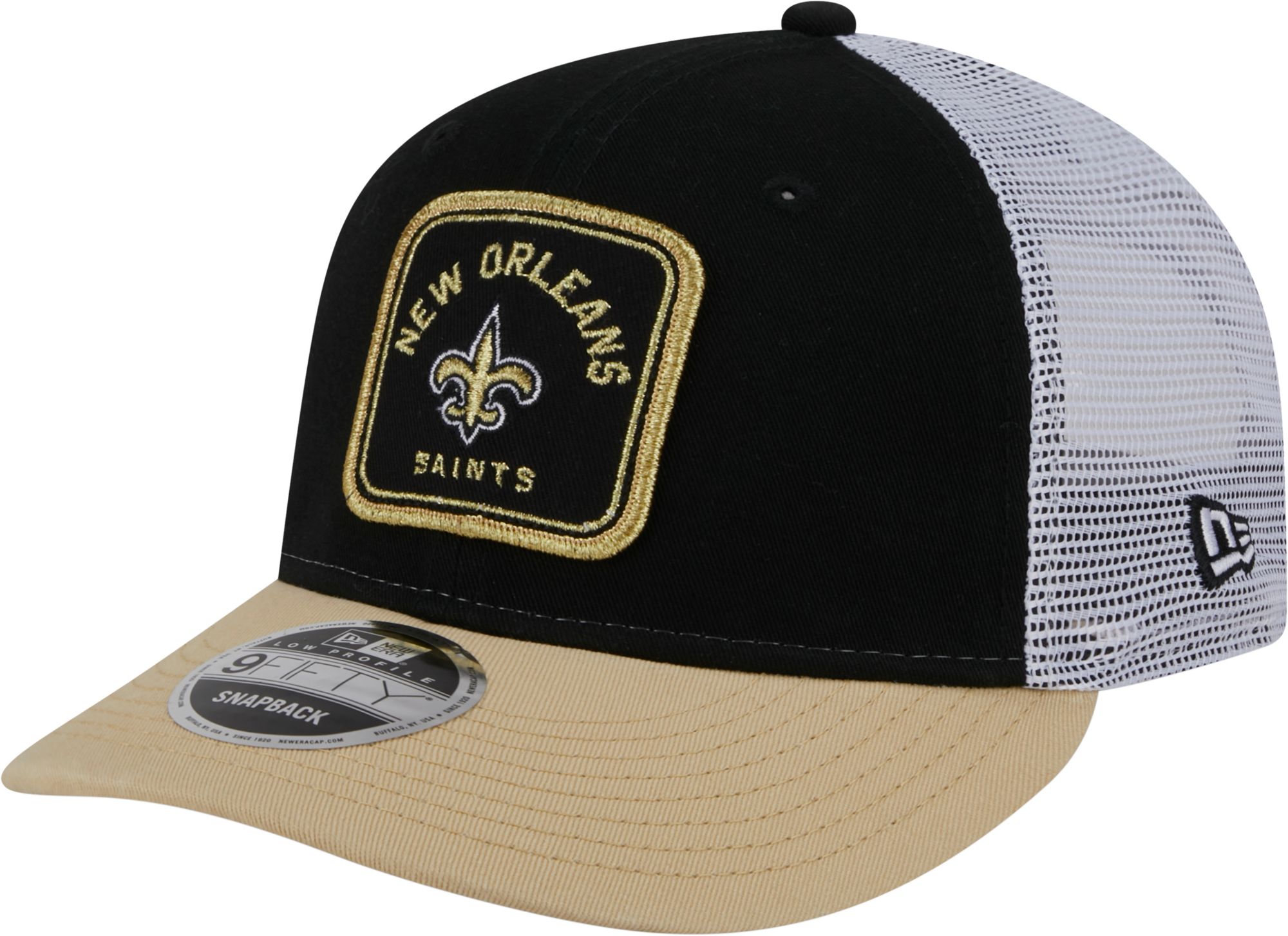 Saints curved bill cap