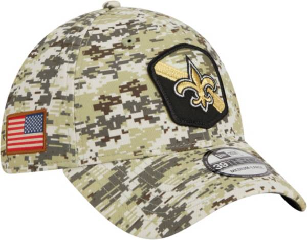 New Era Men's New Orleans Saints 2023 Salute to Service 39Thirty Camo  Stretch Fit Hat