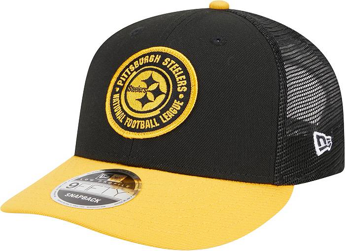 Men's Pittsburgh Steelers New Era Cream/Black 2023 Sideline Historic  9TWENTY Adjustable Hat
