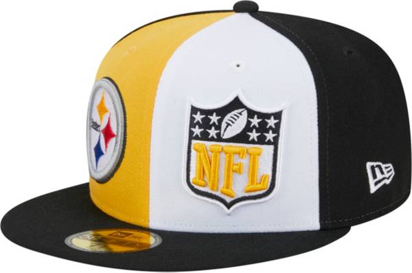 New Era Men's Pittsburgh Steelers 2023 Sideline Pinwheel 59Fifty Fitted Hat