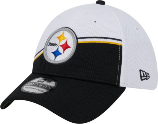 New Era Pittsburgh Steelers 2022 Training Camp Stretch 9FORTY Adjustable Hat  - Grey