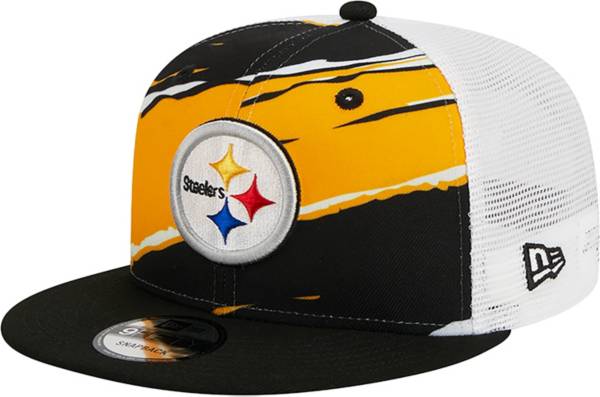 New Era Men's Pittsburgh Steelers Tear Team Color 9Fifty Adjustable Trucker  Hat