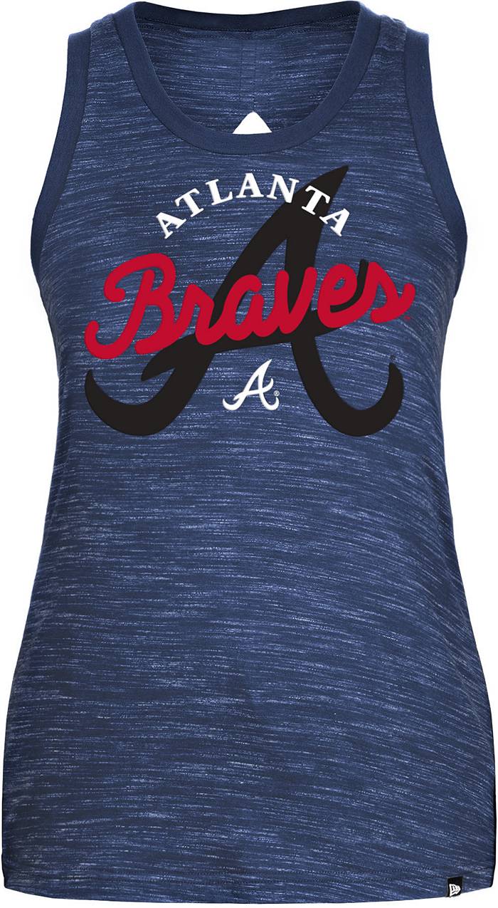 New Era Women's Atlanta Braves Navy Tank Top
