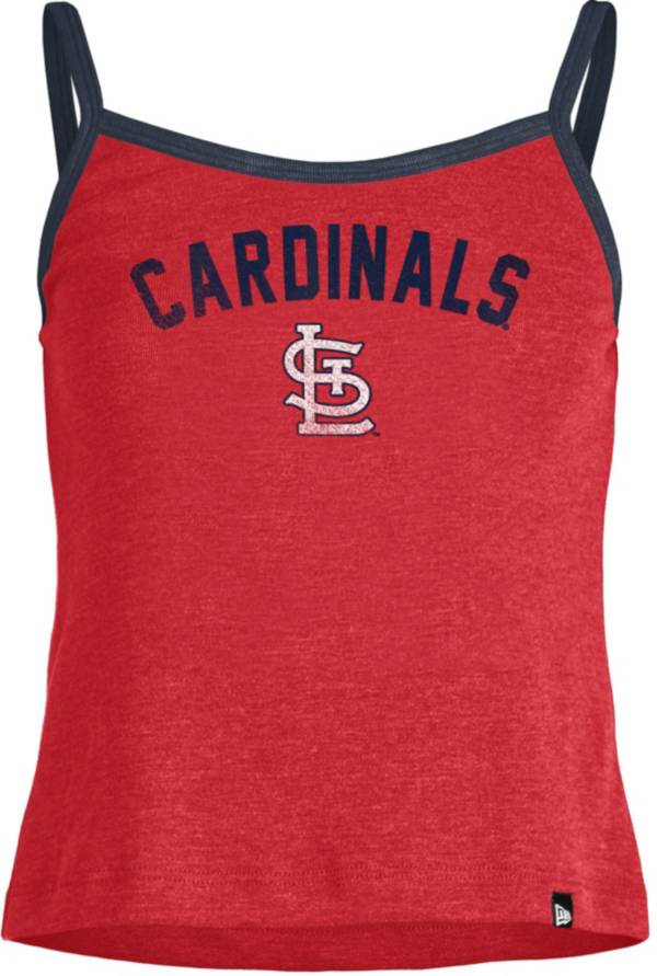 New Era Women's St. Louis Cardinals Red Throwback Tank Top