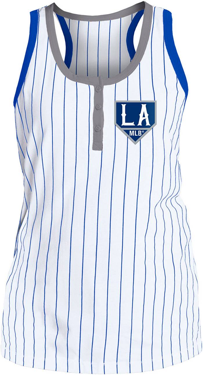 New Era Women's Los Angeles Dodgers White Gameday Pinstripe Tank