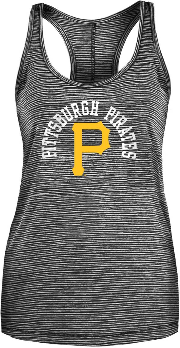 New Era Women's Pittsburgh Pirates Black Activewear Tank Top product image