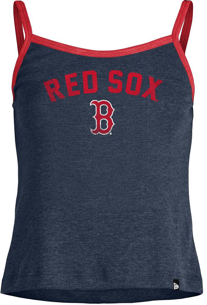 Women's New Era Navy Boston Red Sox Plus Size Raglan V-Neck T-Shirt