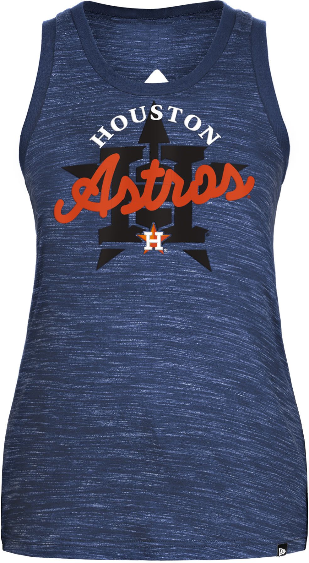 Women's Houston Astros New Era Navy Mesh Insert Jersey Tank Top