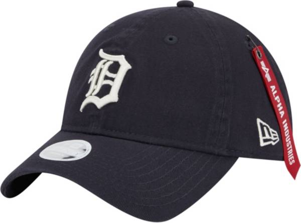 New Era MLB Detroit Tigers Cooperstown half-zip hoodie in black