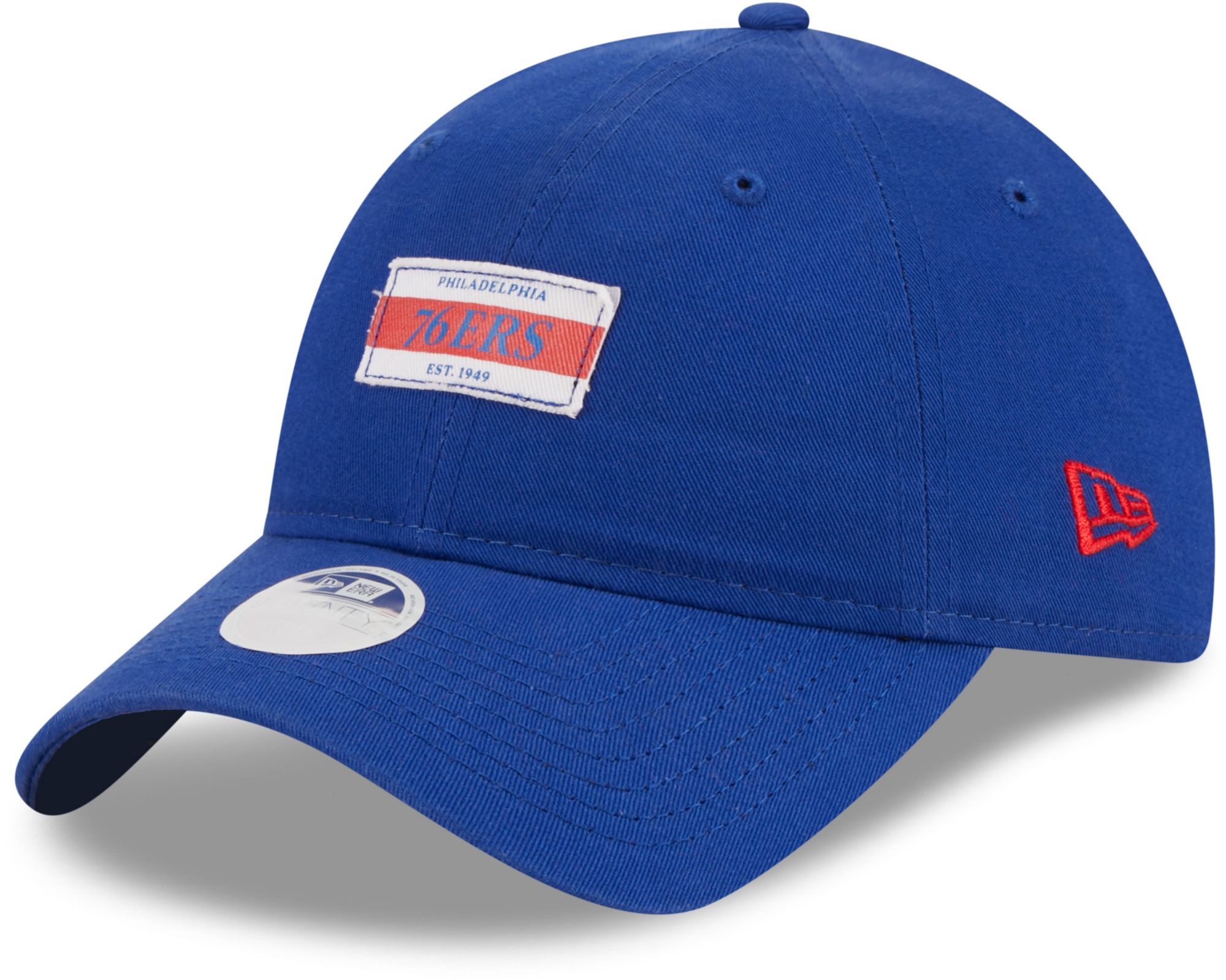 New Era Women's Philadelphia 76ers Blue Stamp 9Twenty Adjustable Hat