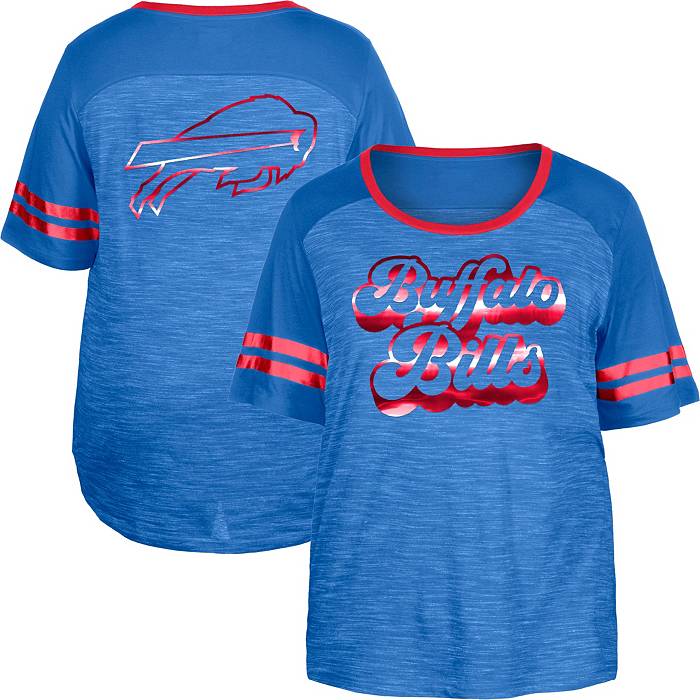 New Era Women's Buffalo Bills Space Dye Royal Plus Size T-Shirt