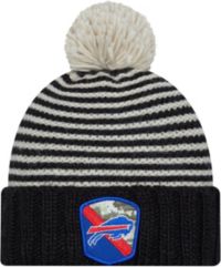 Buffalo Bills New Era 2021 NFL Sideline Sport Official Pom Cuffed Knit Hat  - Royal/Red