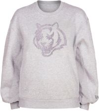 Cincinnati Bengals New Era Women's Floral Pullover Hoodie - Gray