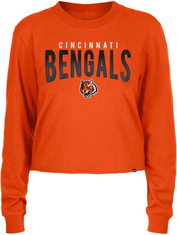 Dick's Sporting Goods Certo Women's Cincinnati Bengals Logo Charcoal Crop T- Shirt