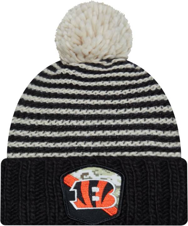 Men's New Era Black Cincinnati Bengals 2023 Sideline Cuffed Knit Hat With  Pom