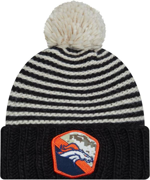 New Era Women's Denver Broncos 2023 Salute to Service Black Knit Beanie