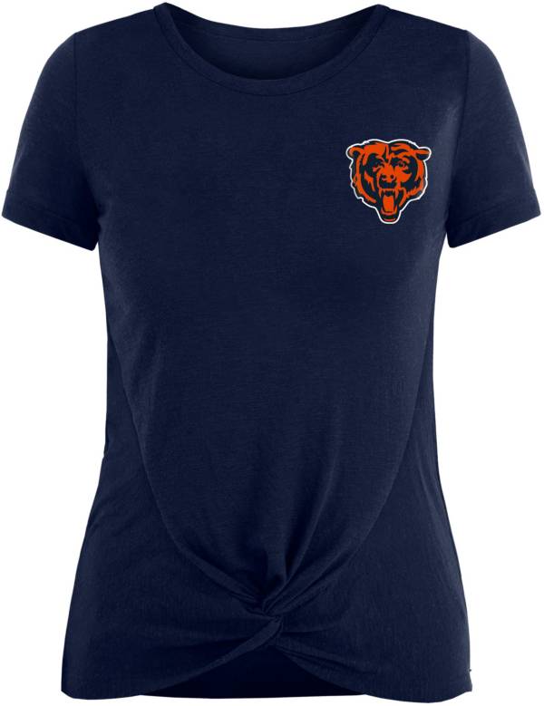 New Era Women's Chicago Bears Twist Front Navy T-Shirt product image