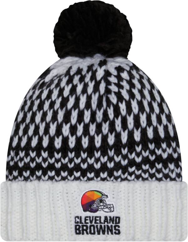 New Era Women's Cleveland Browns 2023 Crucial Catch White Knit Beanie