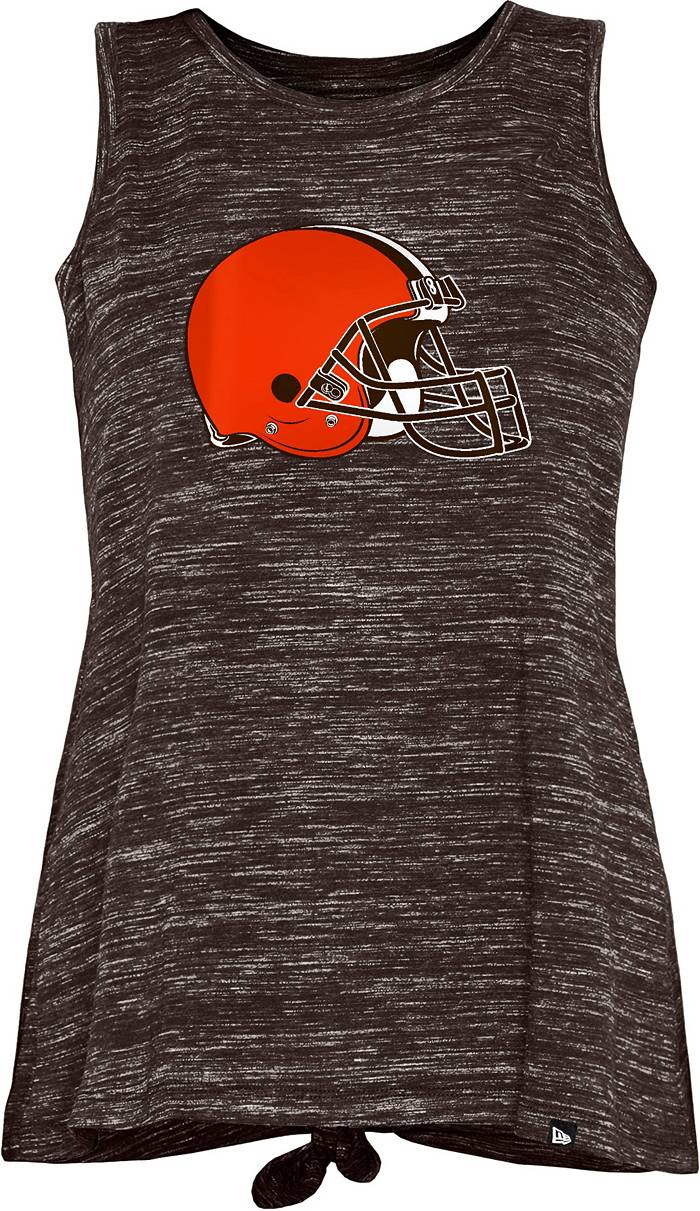 New Era Women's Cleveland Browns Tie Back Brown Tank Top