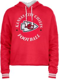 Kansas City Chiefs Womens Crop Top Hoodie Football Pullover Cropped  Sweatshirt