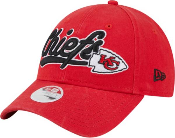 Women's New Era Red Kansas City Chiefs Team Trucker 9FORTY Snapback Hat