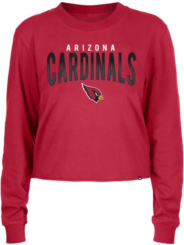 New Era Women's Arizona Cardinals Red Sporty Long Sleeve Crop Top product image