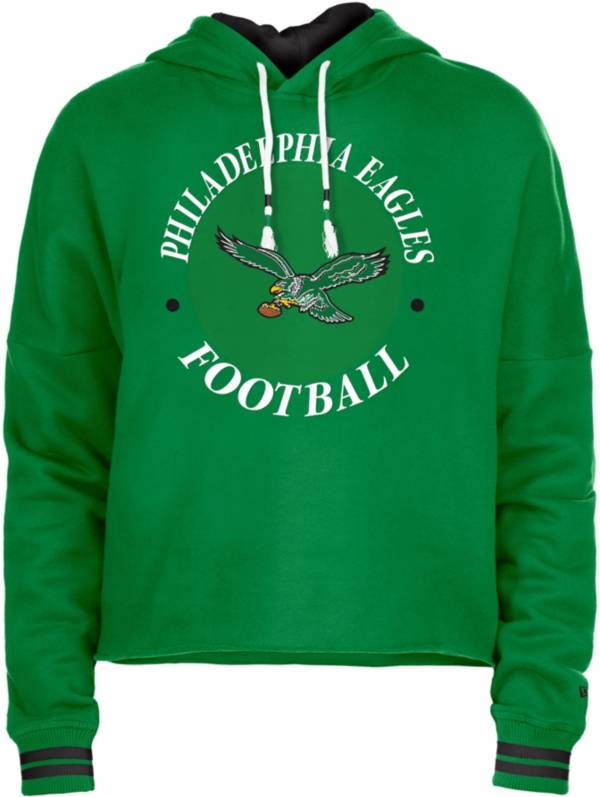 Philadelphia Eagles New Era Women's Crop Long Sleeve T-Shirt