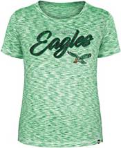 New Era Women's Philadelphia Eagles Color Block Grey T-Shirt